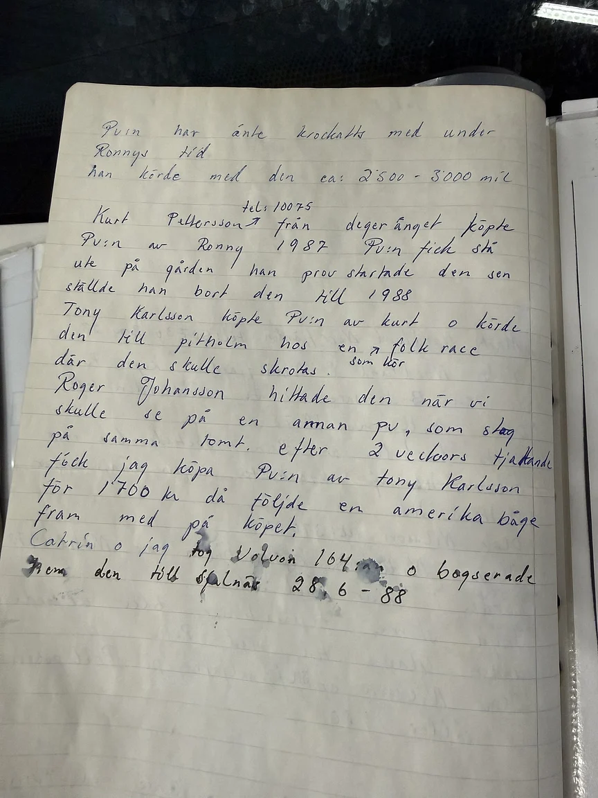 Documentation for 1961 Volvo PV544C Sport (9)