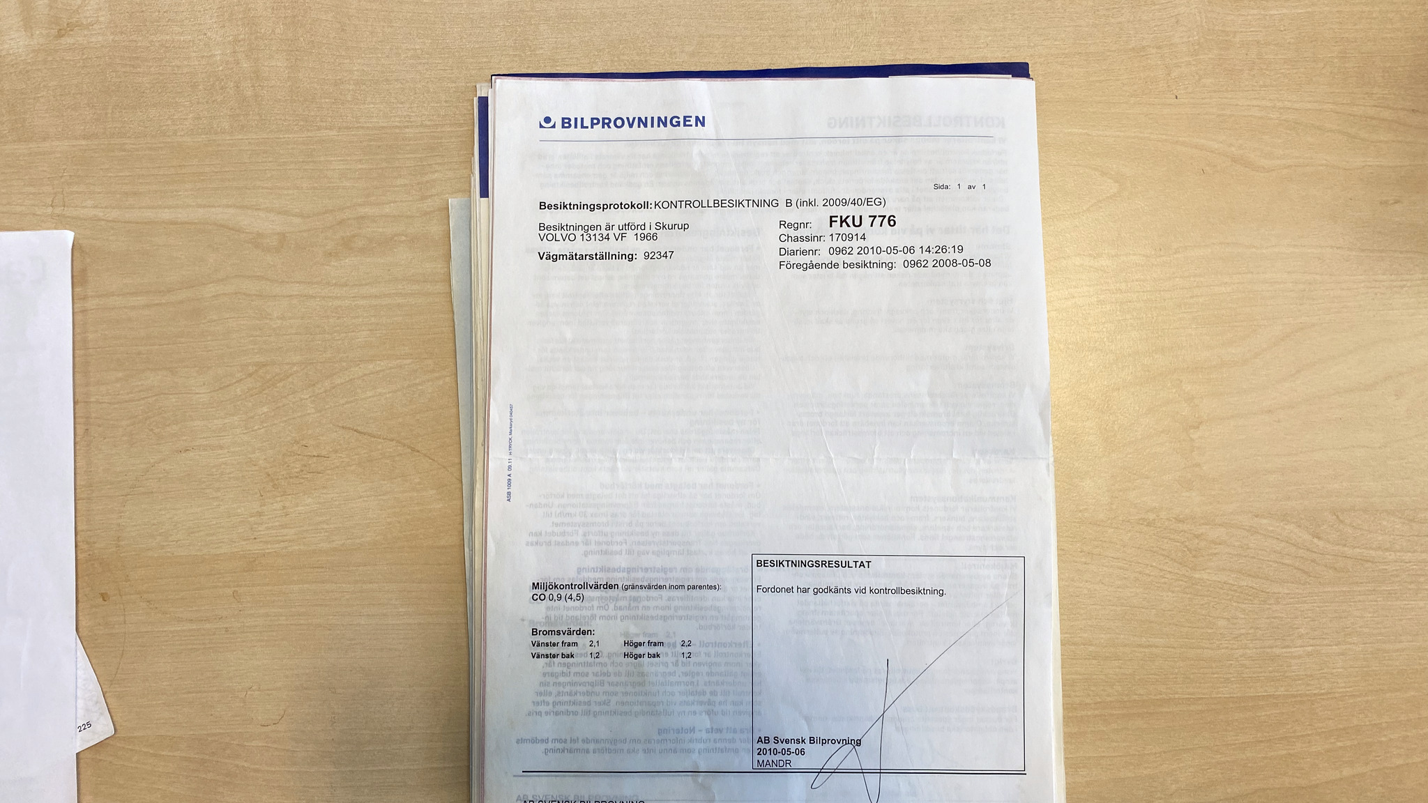 Documentation for 1966 Volvo Amazon (34)