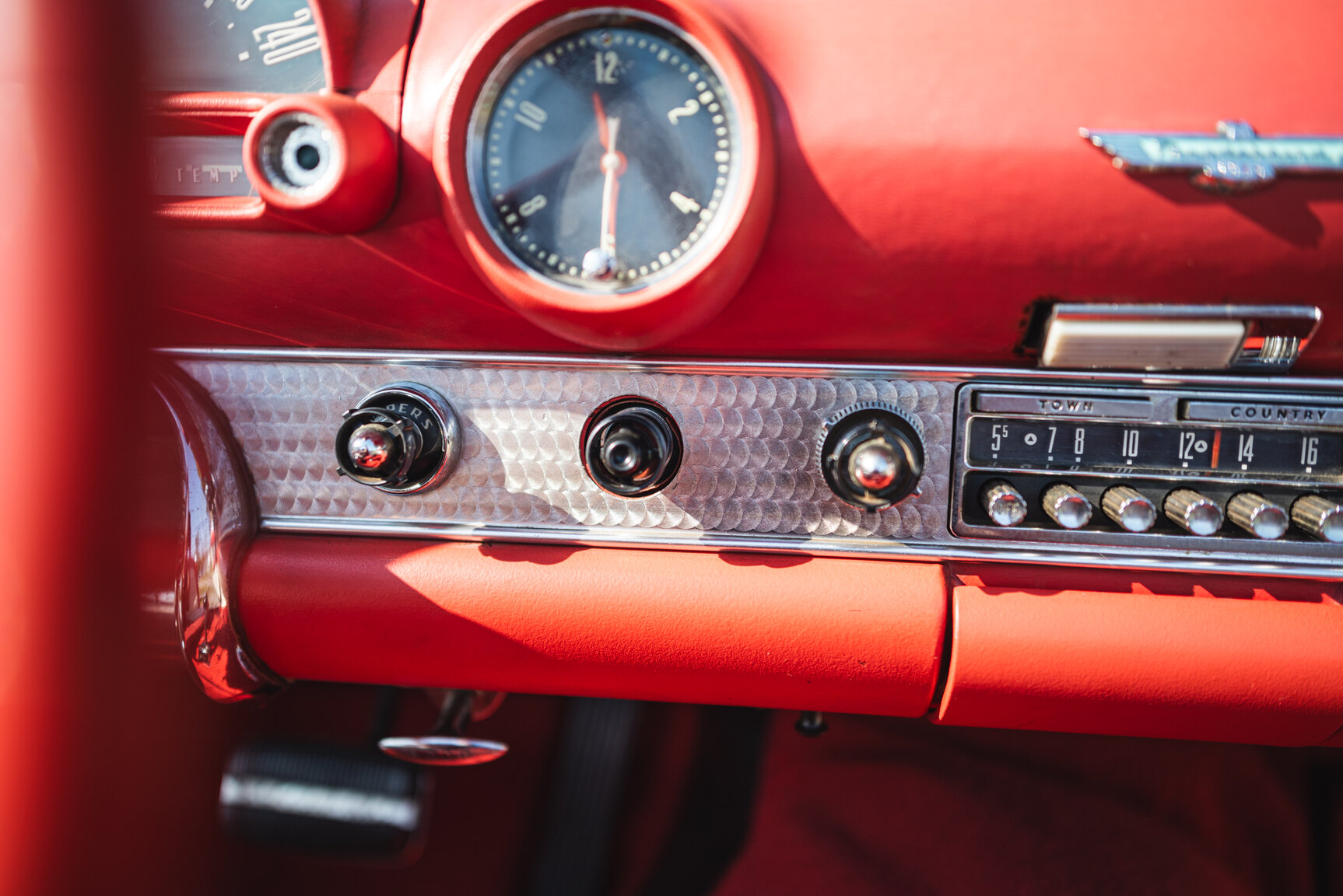 Interiörbild 1956 Ford Thunderbird