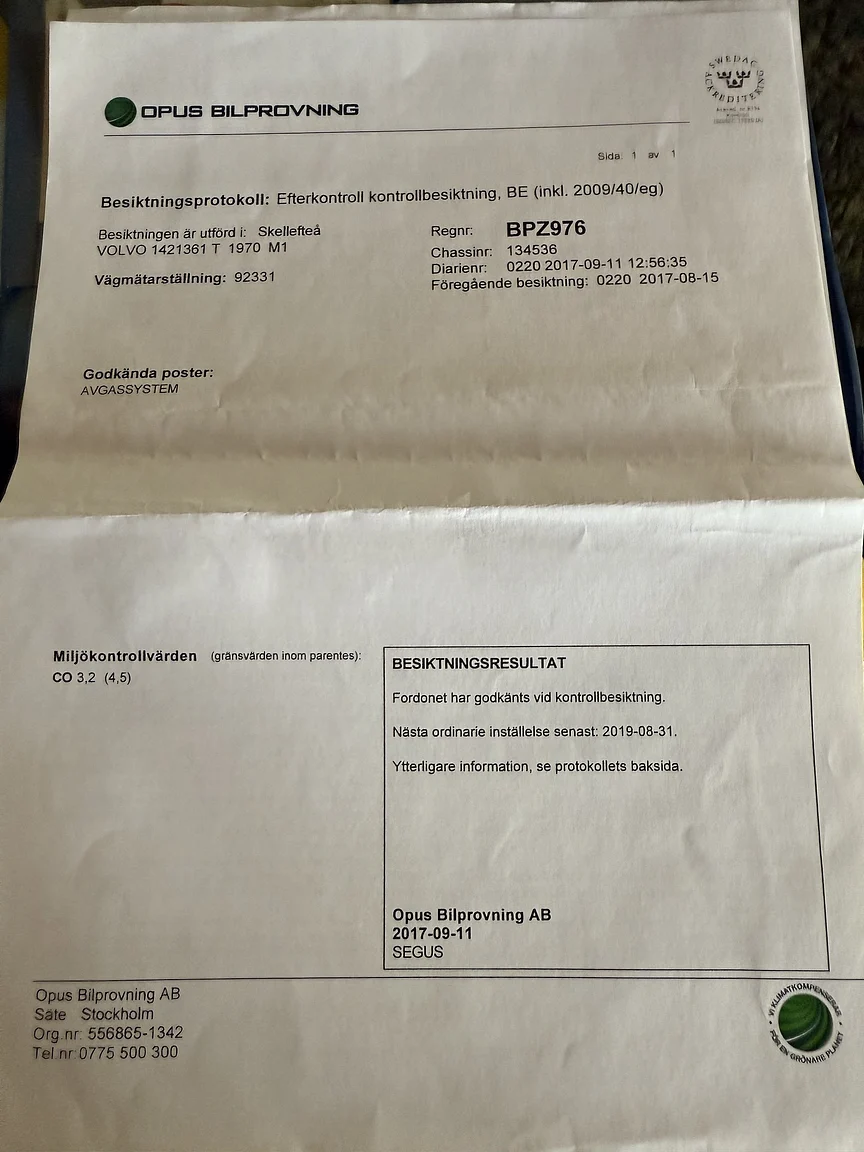 Dokumentation, 1970 Volvo 142 2.0 Automatic (4)