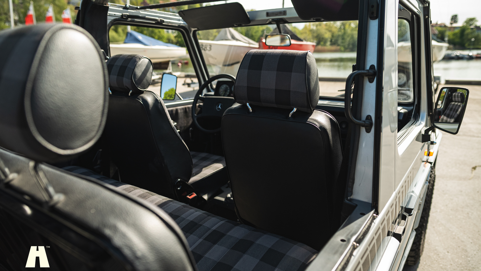 Interiörbild 1985 Mercedes 230GE Cabrio