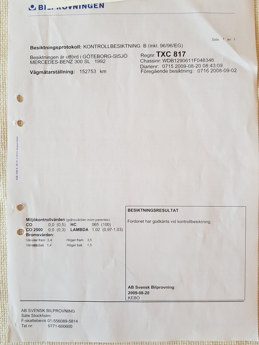 Documentation for 1992 Mercedes-Benz 300 SL-24