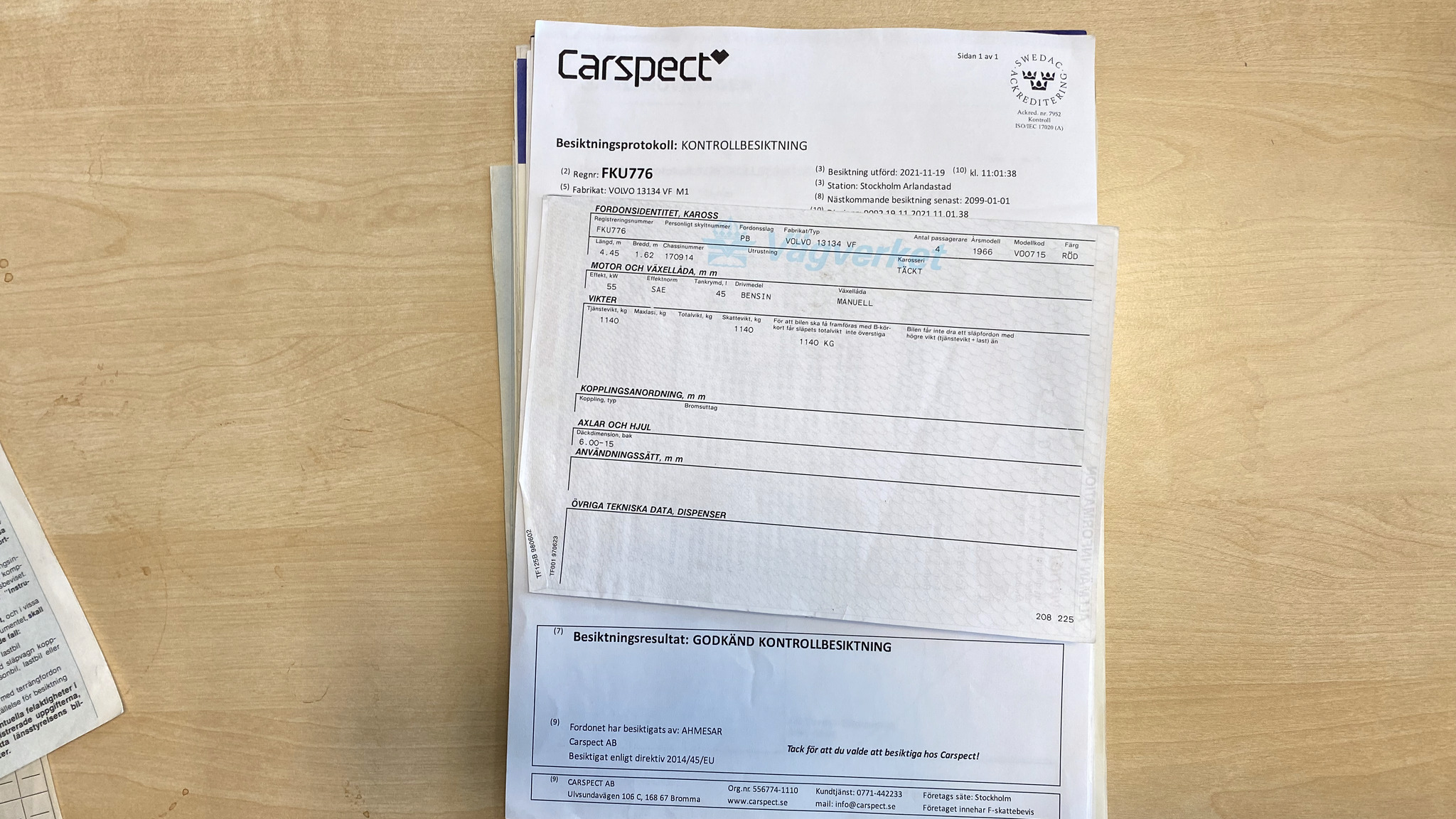 Dokumentation för 1966 Volvo Amazon (32)