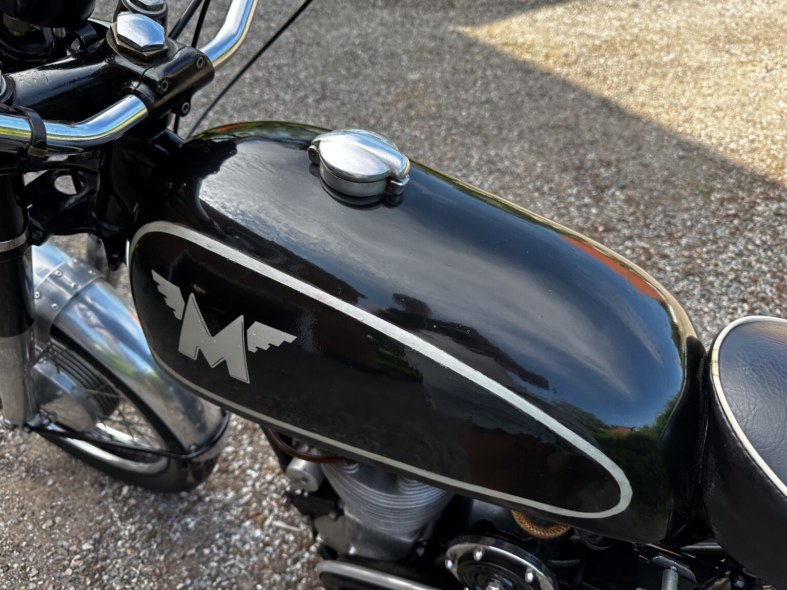 Aussenfoto 1952 AJS 16MS 350cc Matchless-replica
