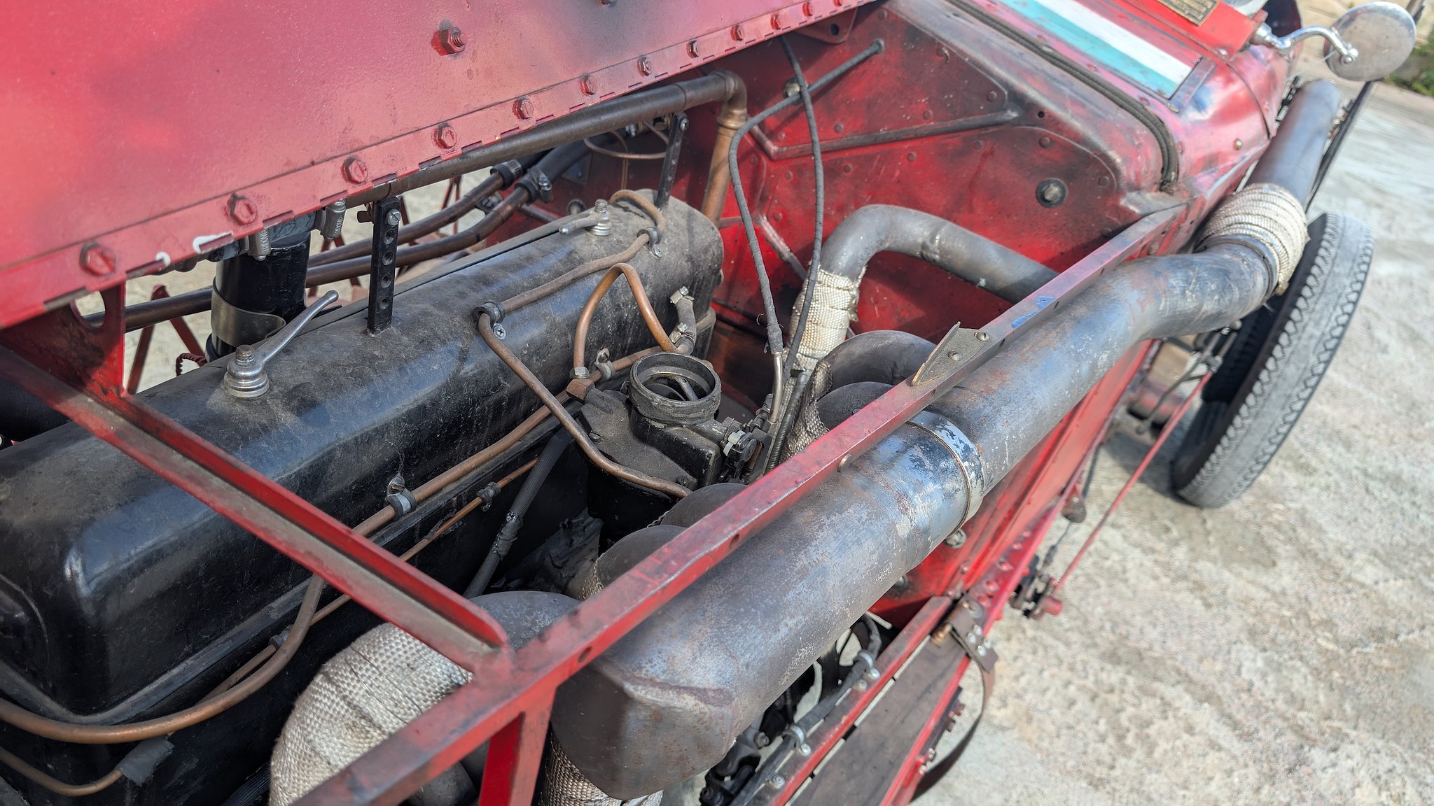 Image of 1929 FIAT 321C (521c) "Flying Fiona" mechanics