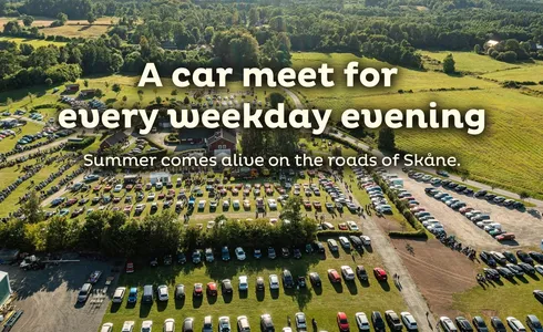 A car meet for  every weekday evening – Summer comes alive on the roads of Skåne