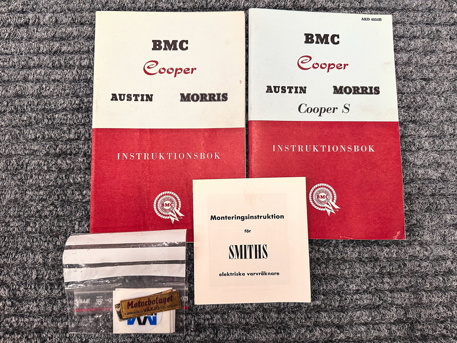 Documentation for 1965 Austin Cooper