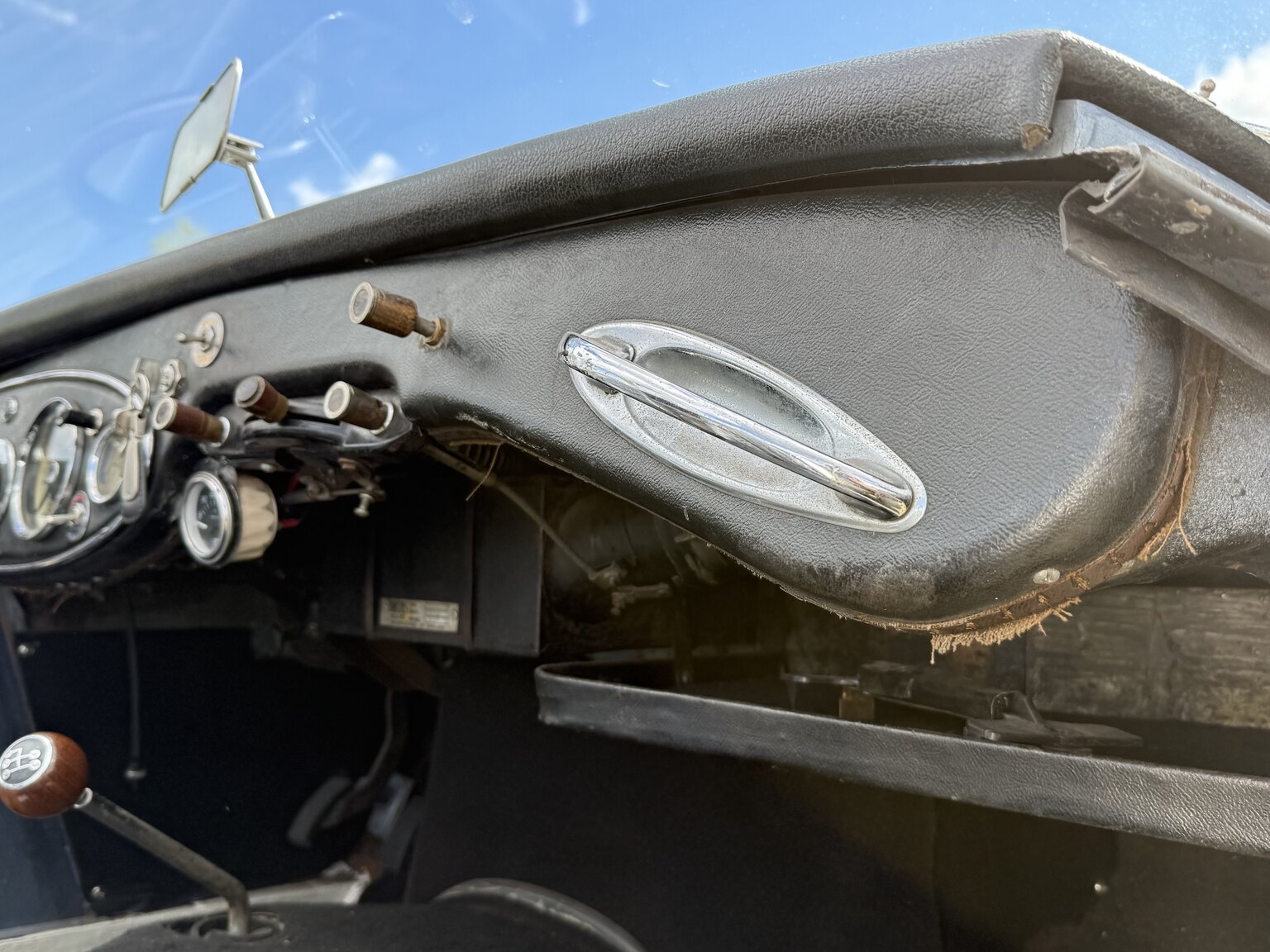 Interiörbild 1958 Austin-Healey 100-6