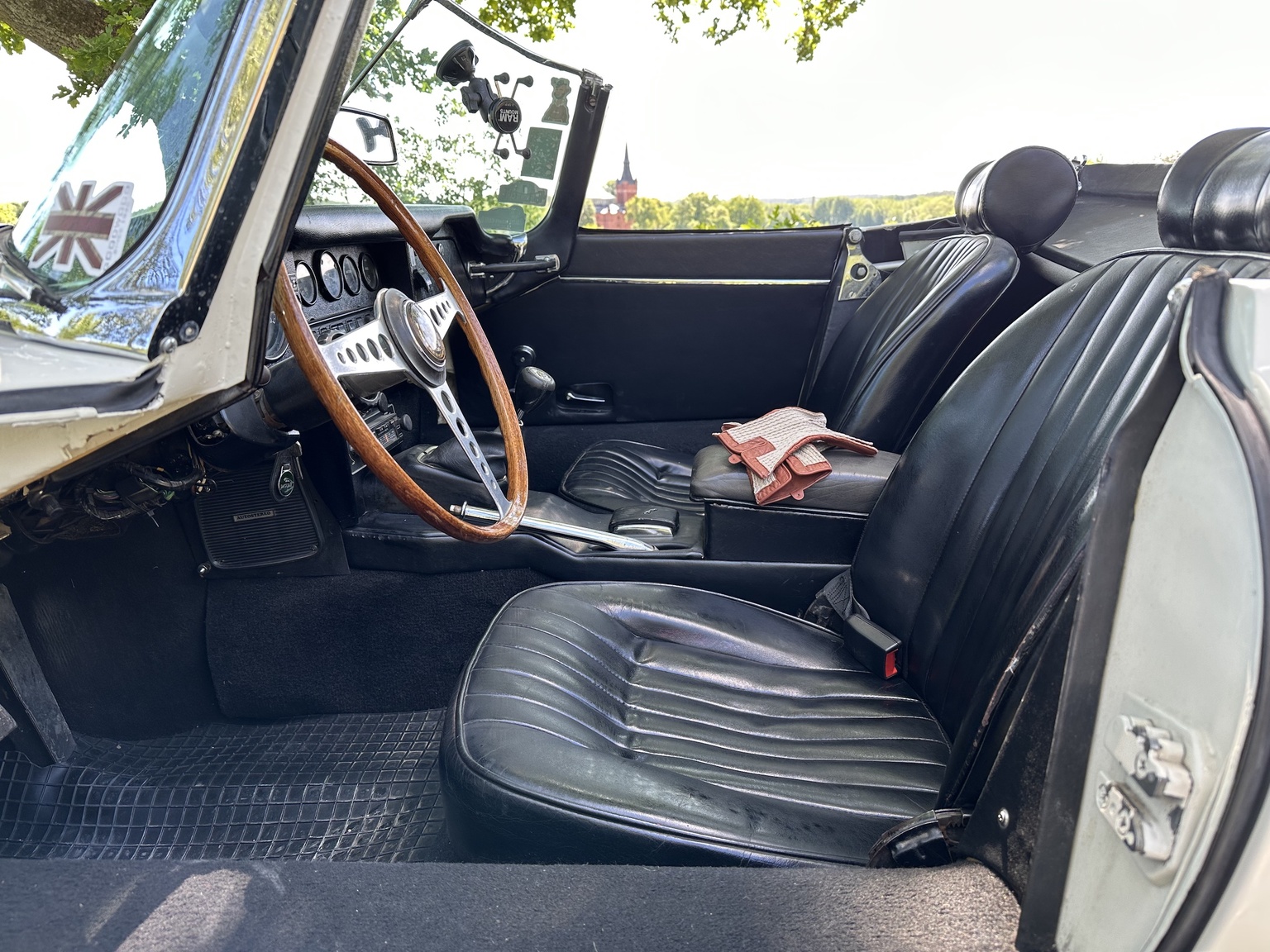 Interiörbild 1969 Jaguar E-Type