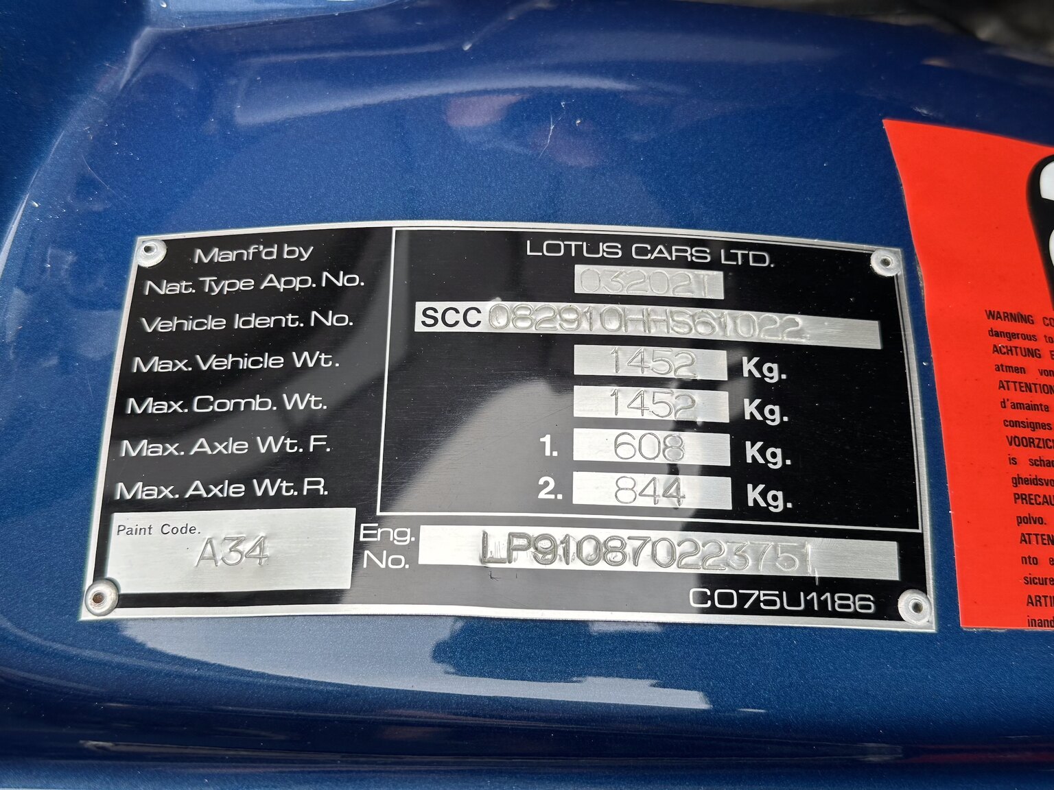 Image of 1987 Lotus Esprit Turbo HCi (10) mechanics