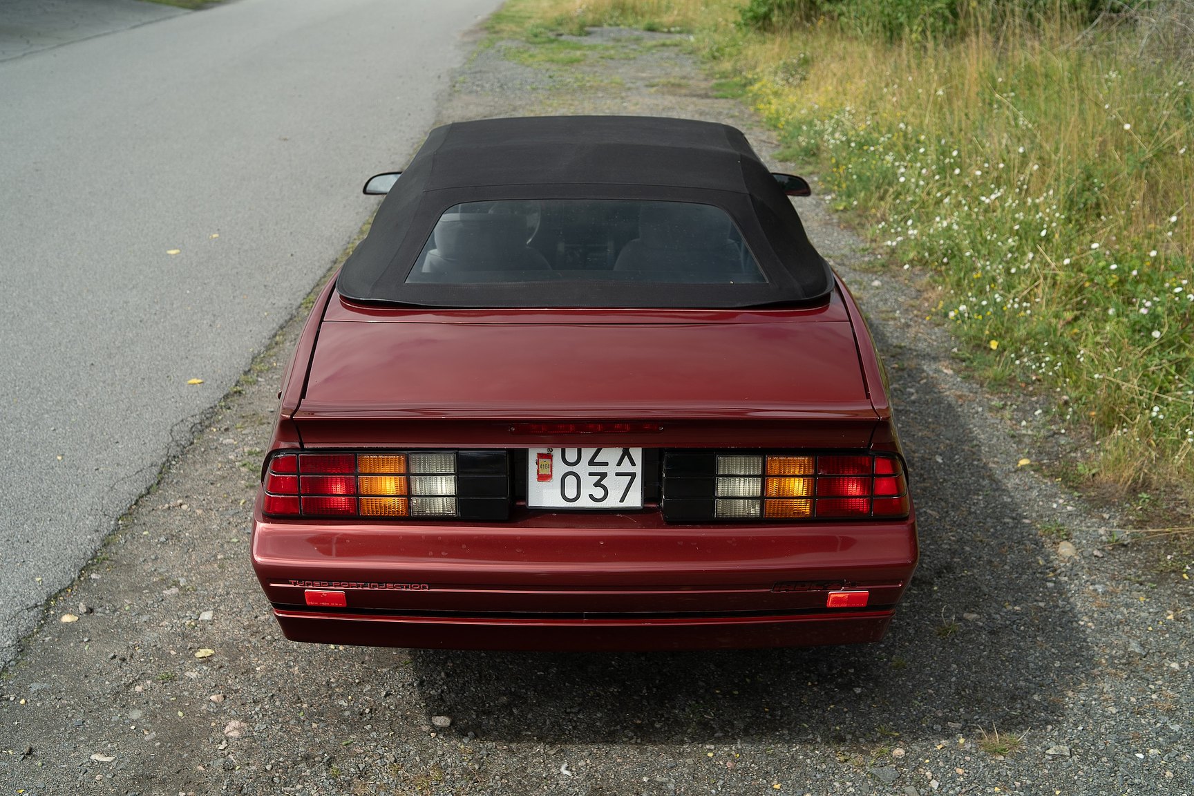 Exterior image of 1988 Chevrolet Camaro Z28 Iroc-Z Convertible