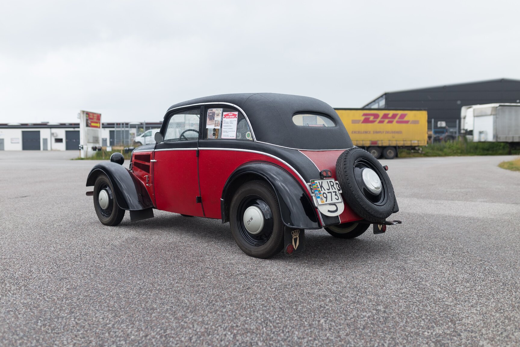 Exteriörbild på 1939 DKW Favorit Sedan