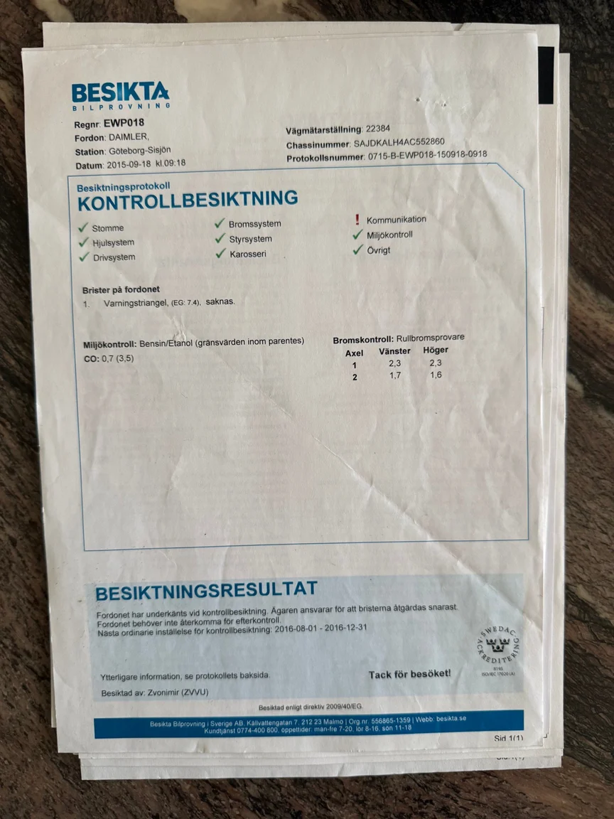 Documentation for 1988 Daimler Six (25)