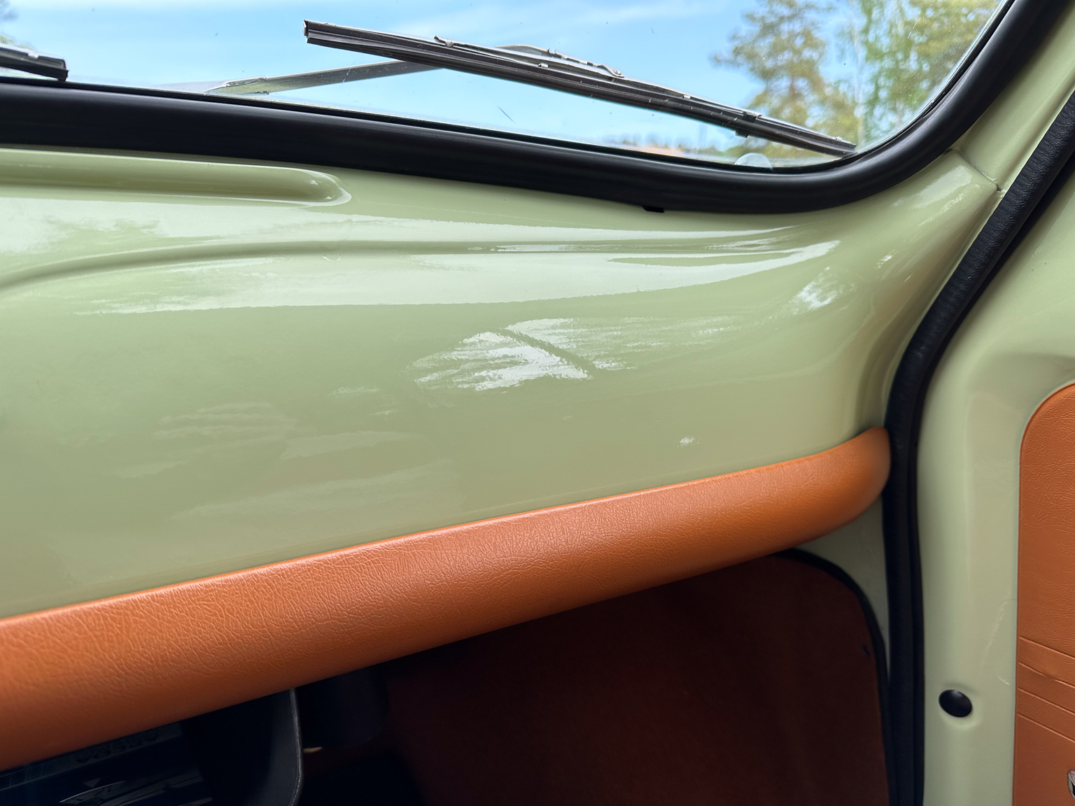 Interiörbild 1970 Fiat 500 Lusso