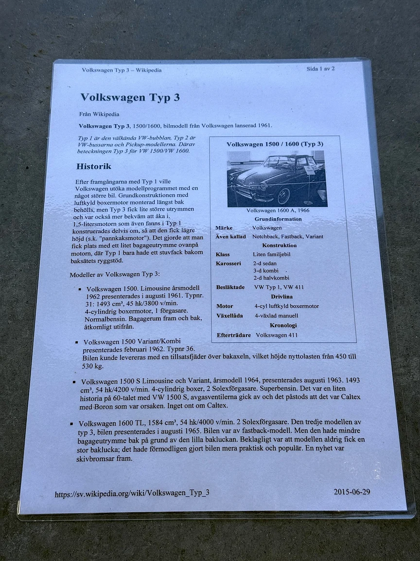 Documentation for 1965 Volkswagen 1500 Limousine 311 Notchback (7)