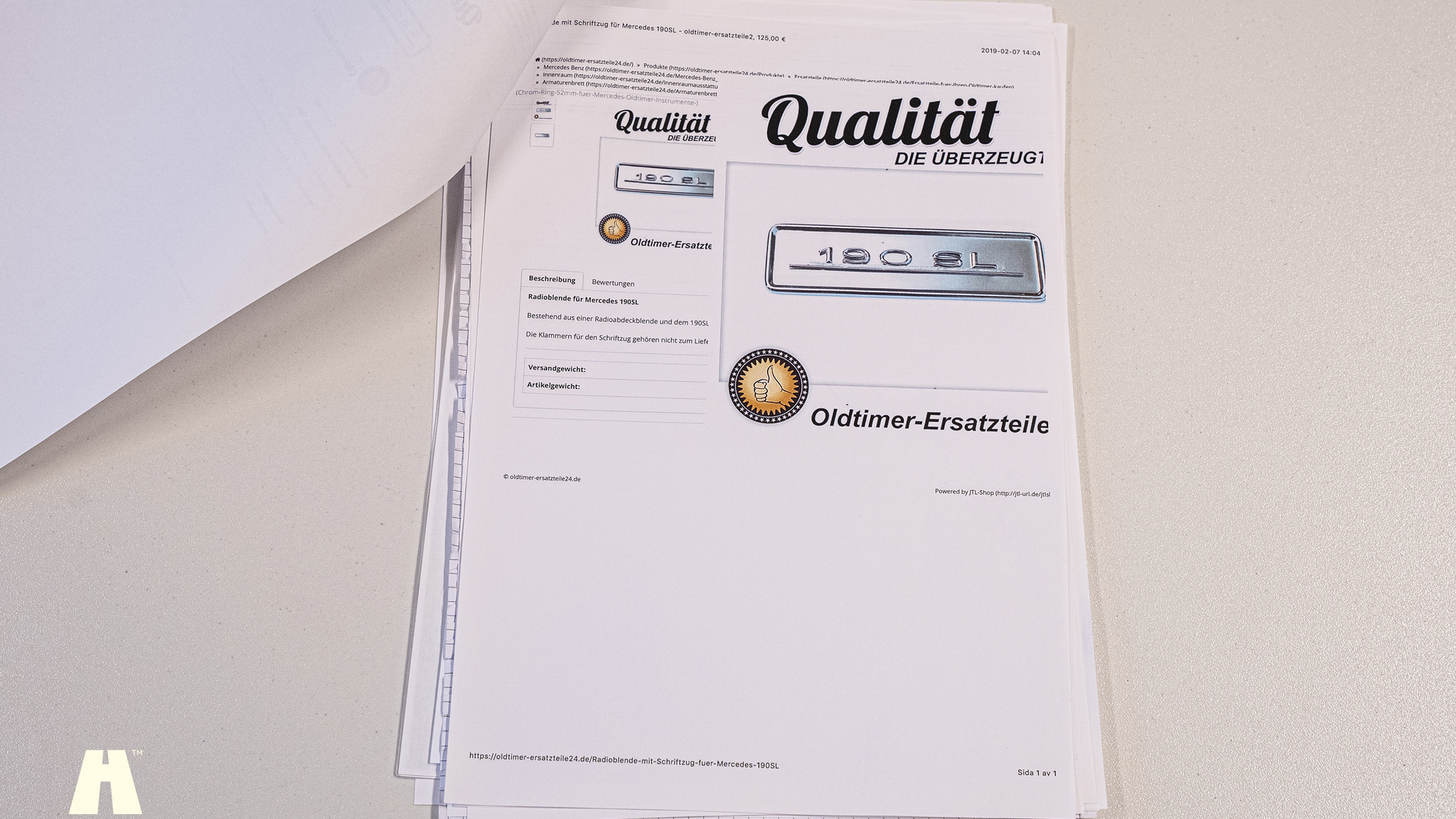 Dokumentation, 1970 Mercedes 280 SL Pagoda (63)