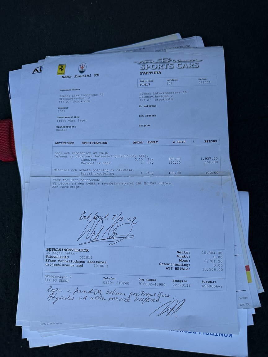 Documentation for 2000 Maserati 3200 GT