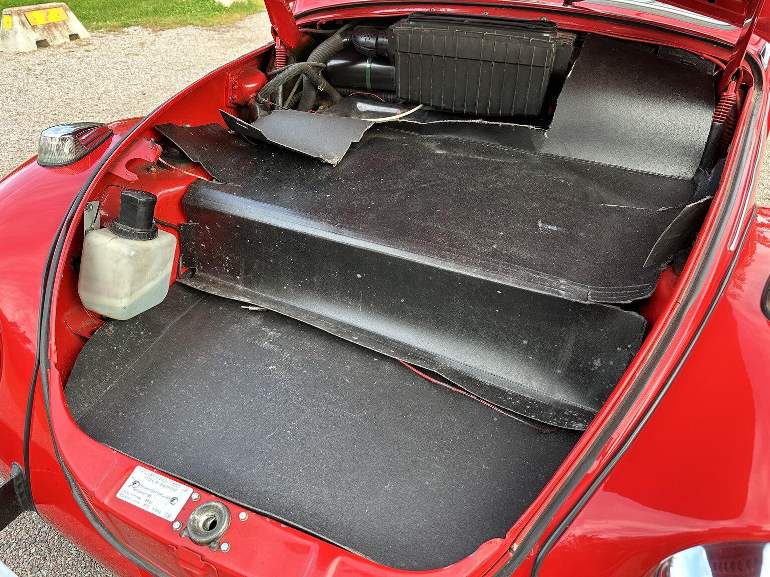 Interiörbild 1971 Volkswagen beetle 1302 cabriolet