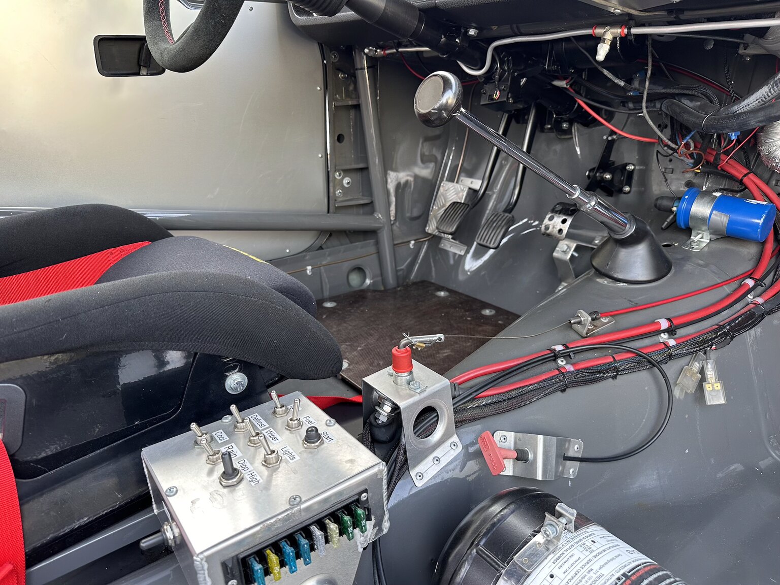 Interiörbild 1969 Volvo 142 race car