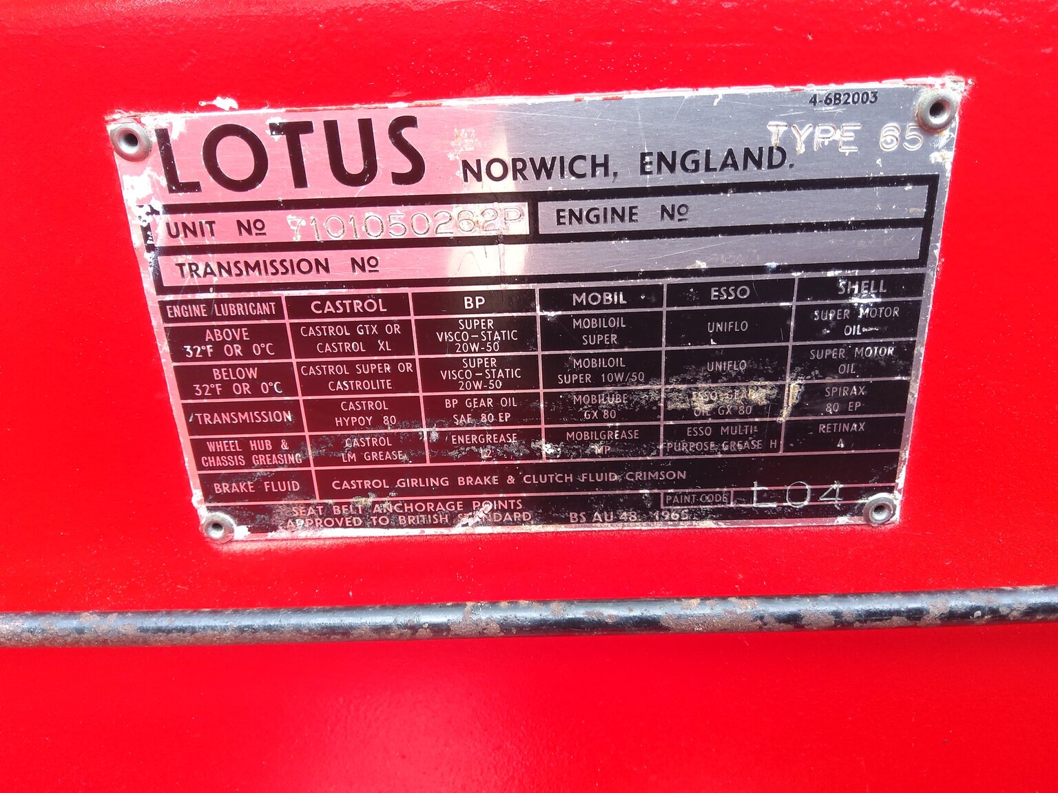 Image of 1971 Lotus Europa S2  mechanics