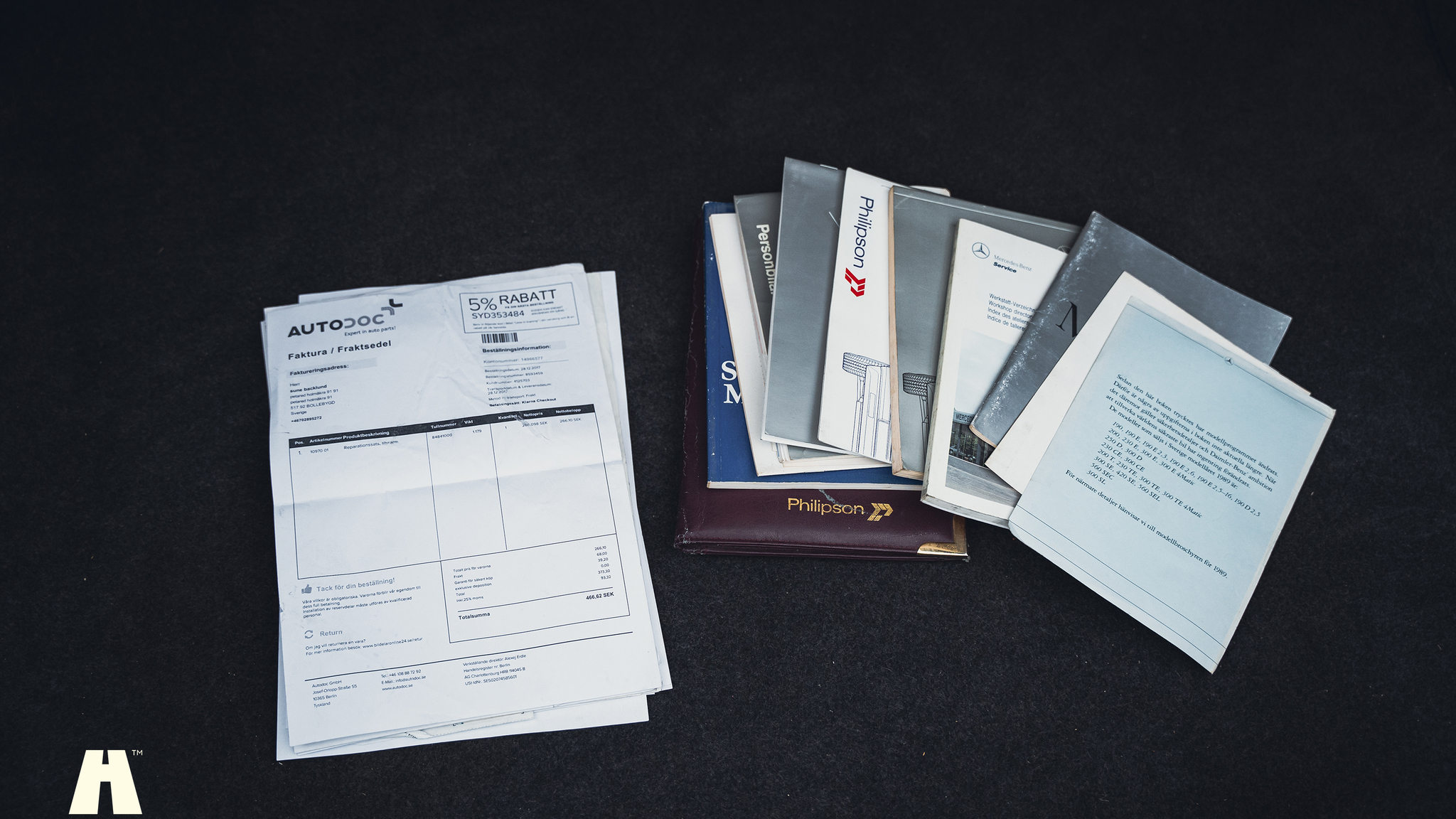 Dokumentation, 1990 Mercedes 300 CE-24