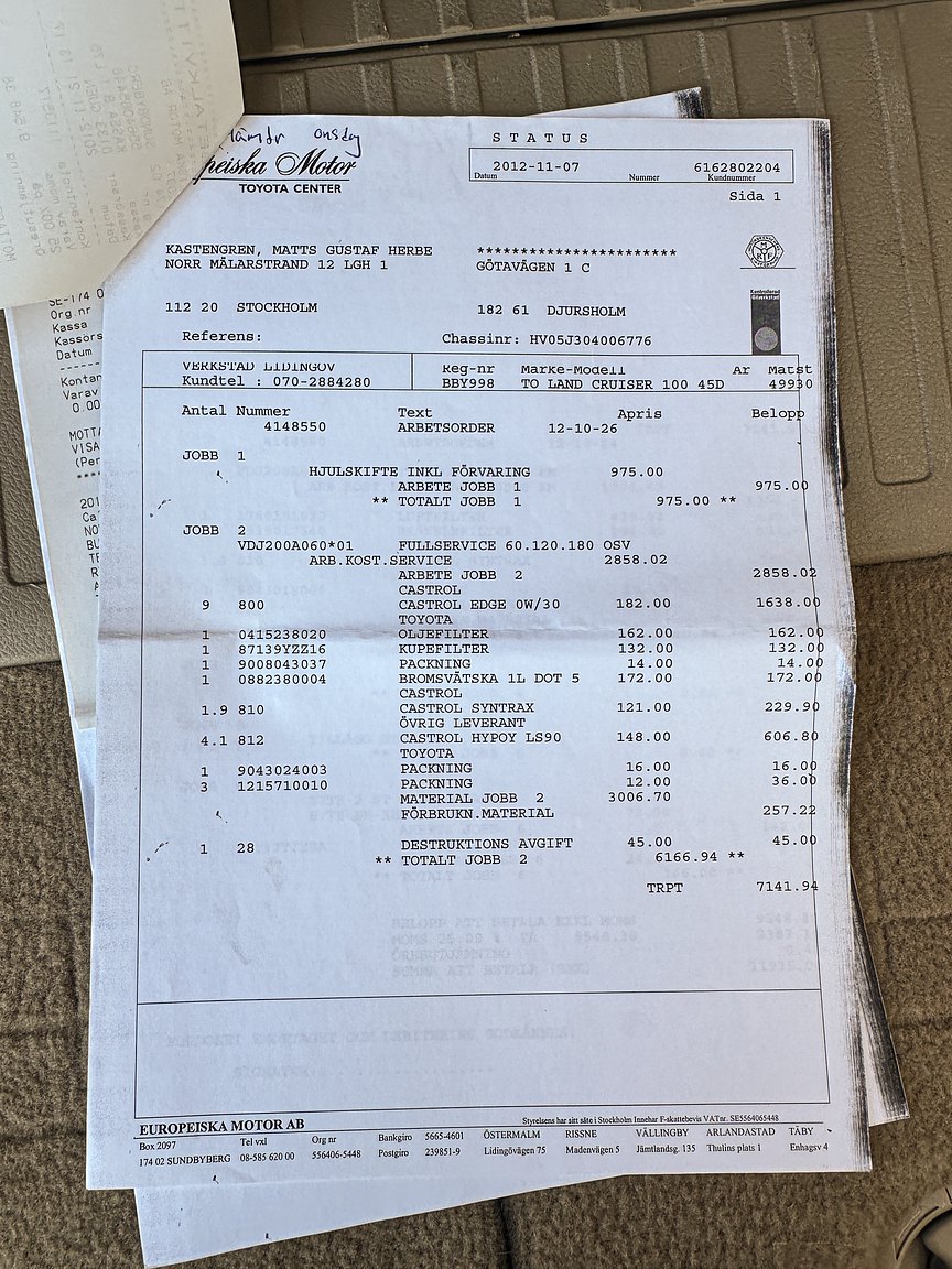 Documentation for 2008 Toyota Land Cruiser 4.5 4WD V8