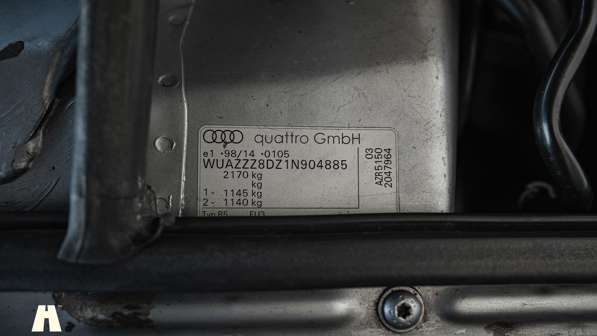 2001 Audi RS4 B5 (25), Mekanik