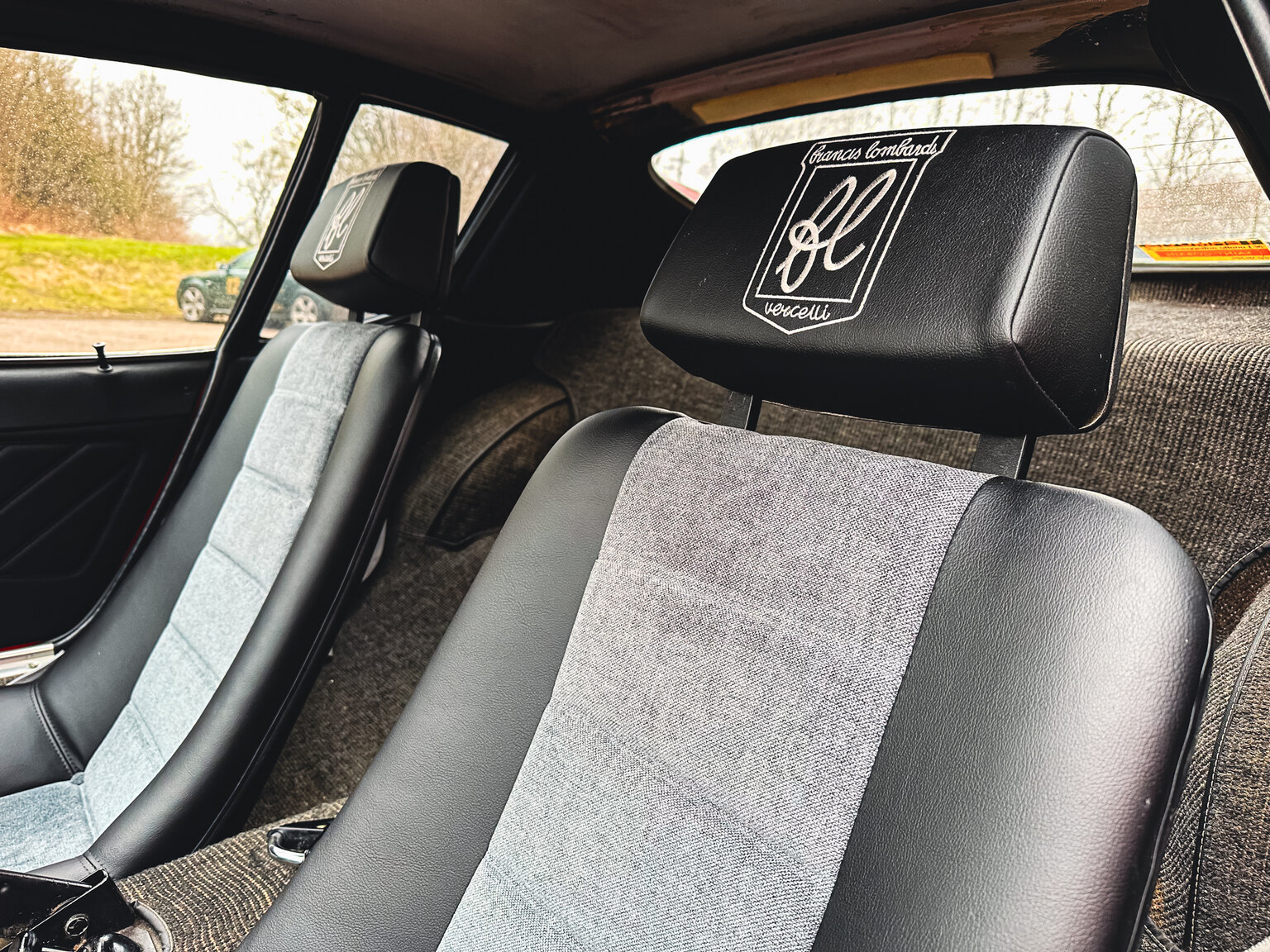 Interiörbild 1971 Fiat Lombardi Grand Prix 850