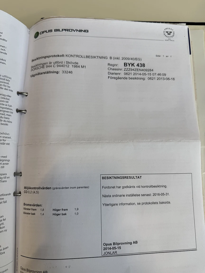 Dokumentation, 1984 Porsche 944 Targa (31)