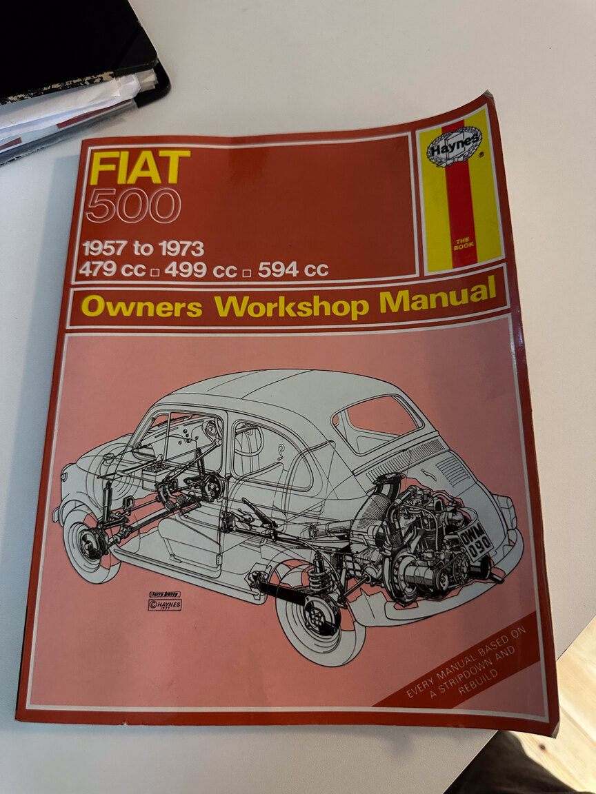 Dokumentation för 1972 Fiat 500L