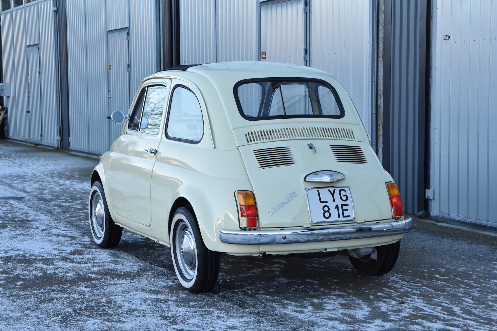 Exteriörbild på 1968 Fiat 500