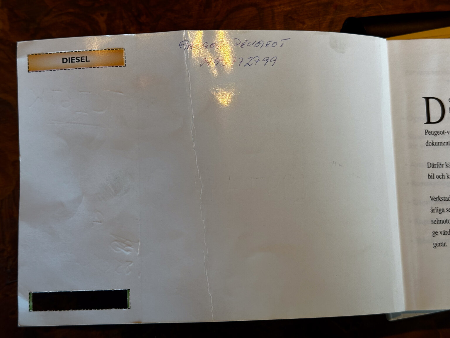 Dokumentation för 1997 Peugeot 306 Cabriolet