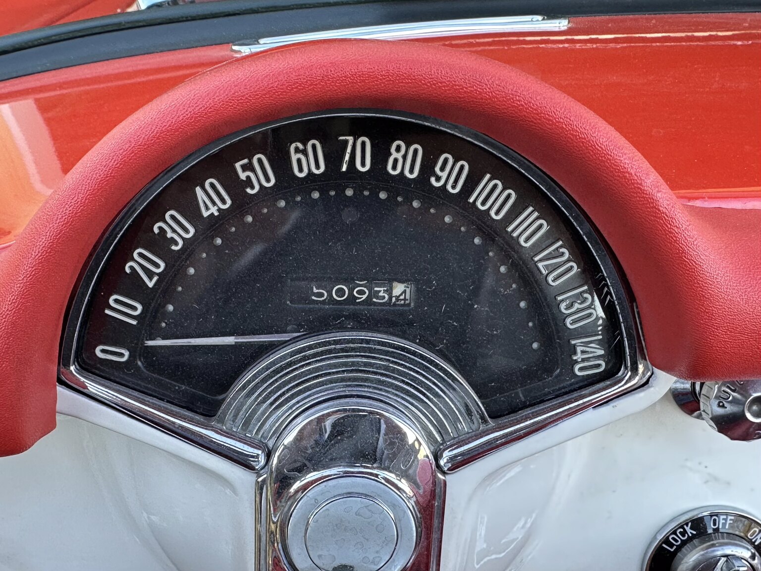 Interiörbild 1956 Chevrolet Corvette 