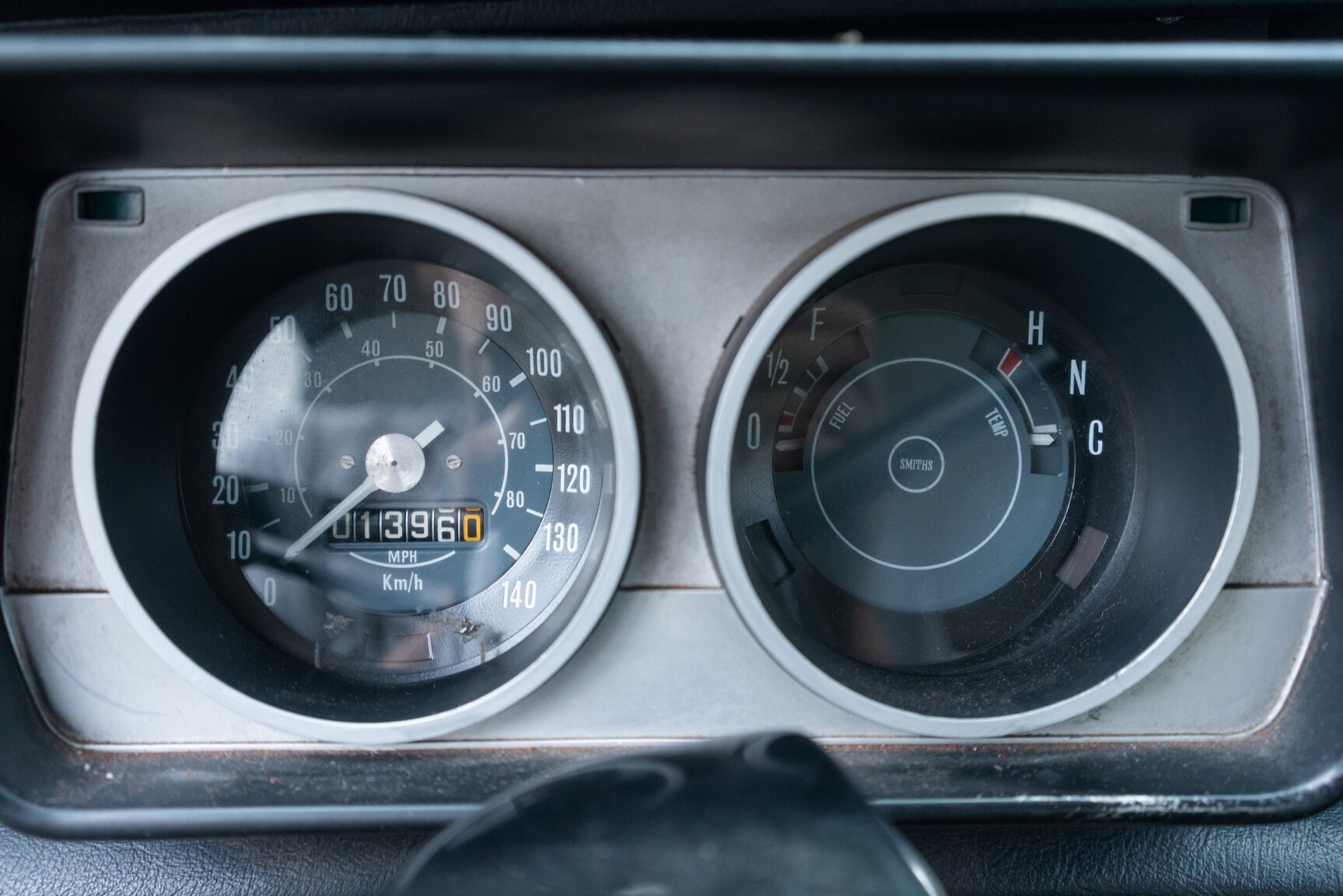 Interiörbild 1972 Austin Mini 1000