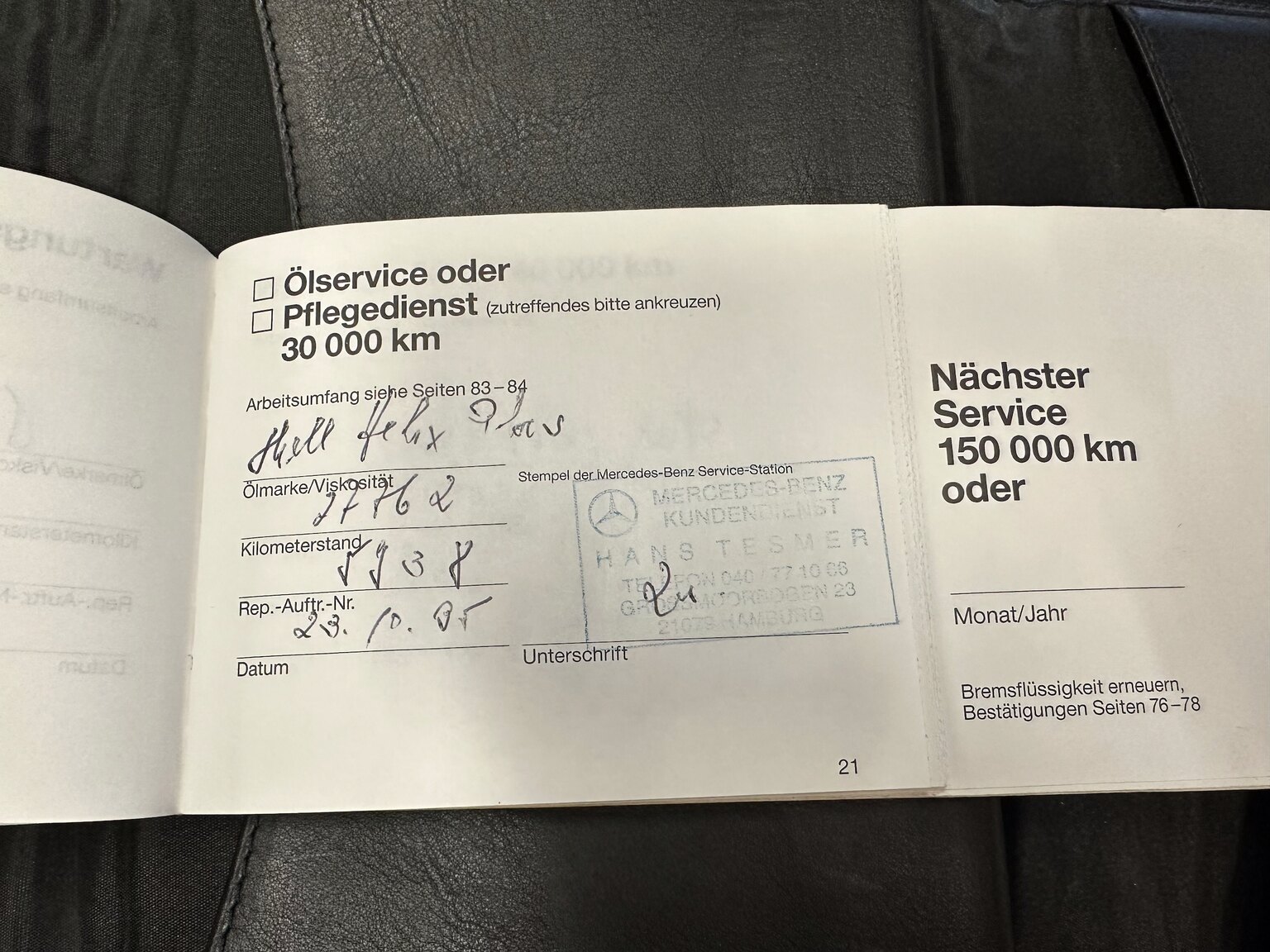 Dokumentation för 1993 Mercedes-Benz SL 320