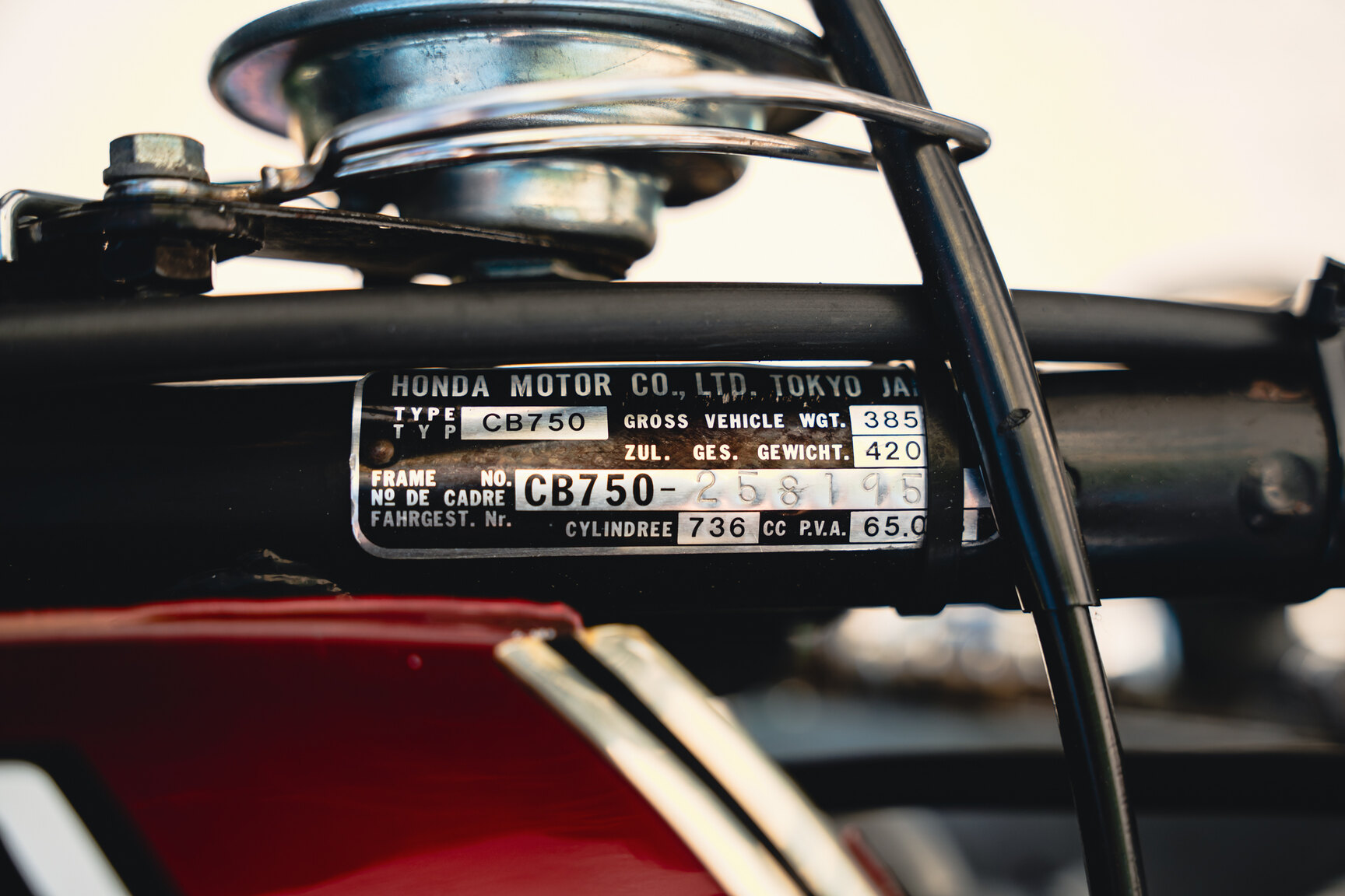 Exteriörbild på 1977 Honda CB 750 K6