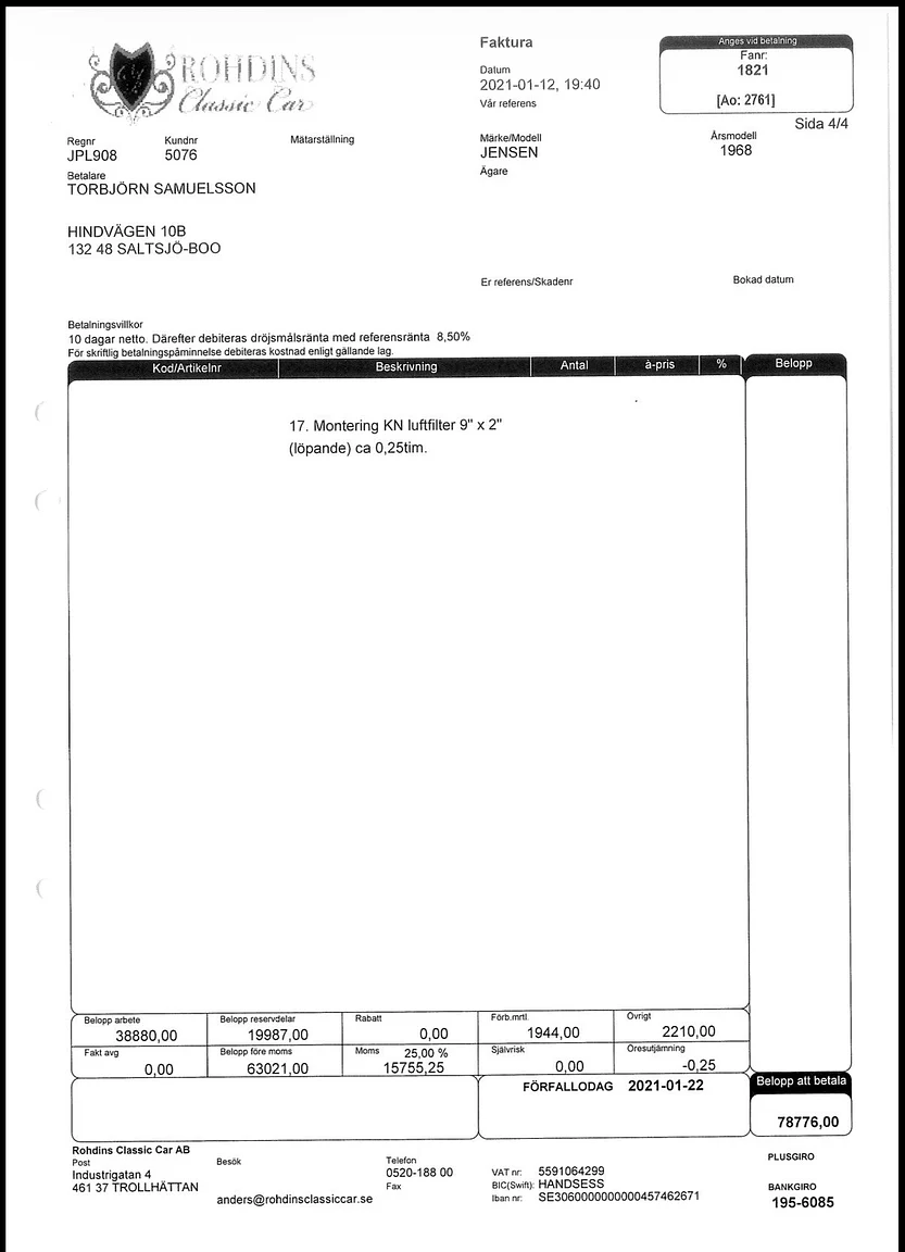 Documentation for 1968 Jensen Interceptor (7)