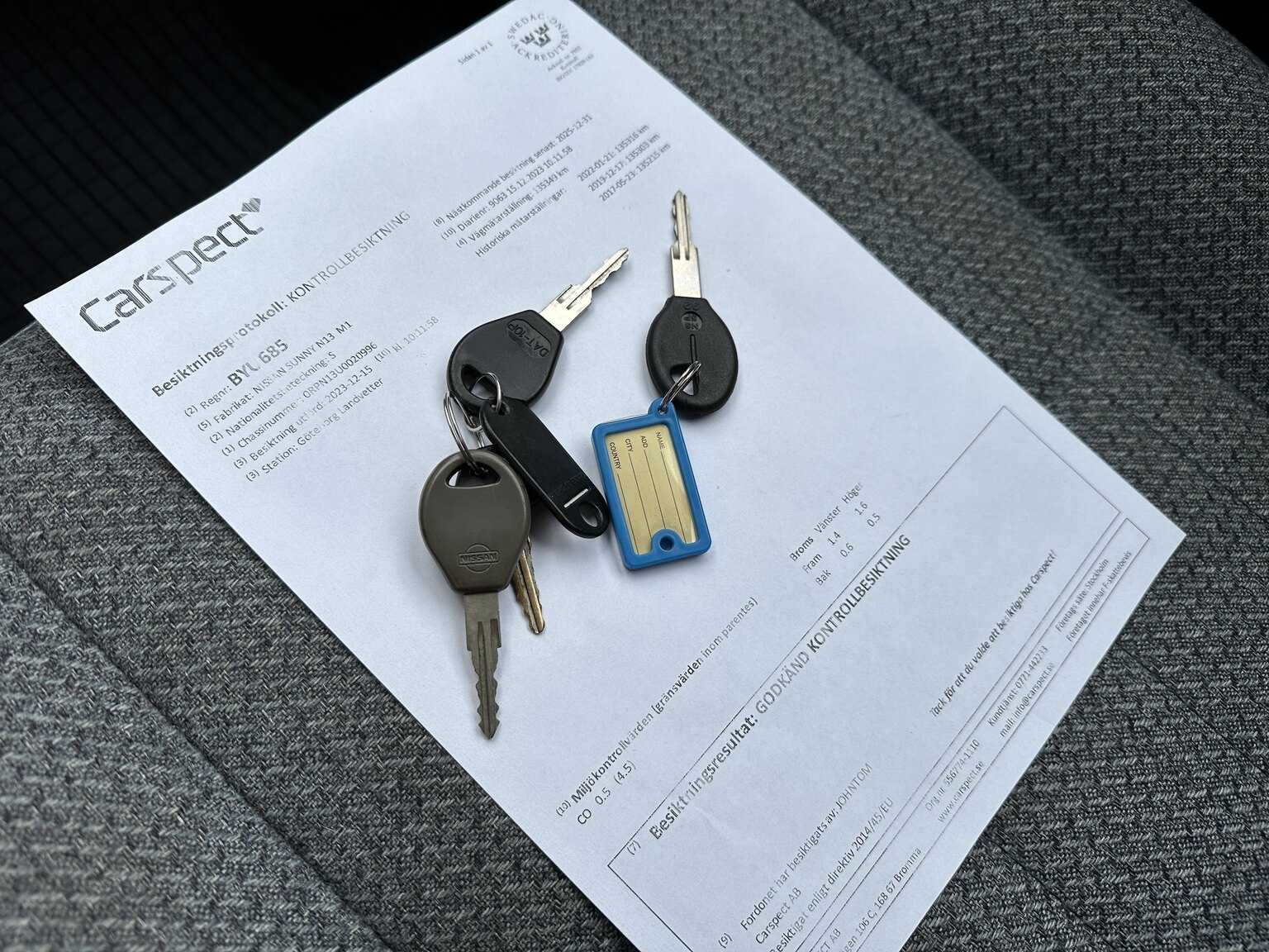 Dokumentation för 1988 Nissan Sunny (1)