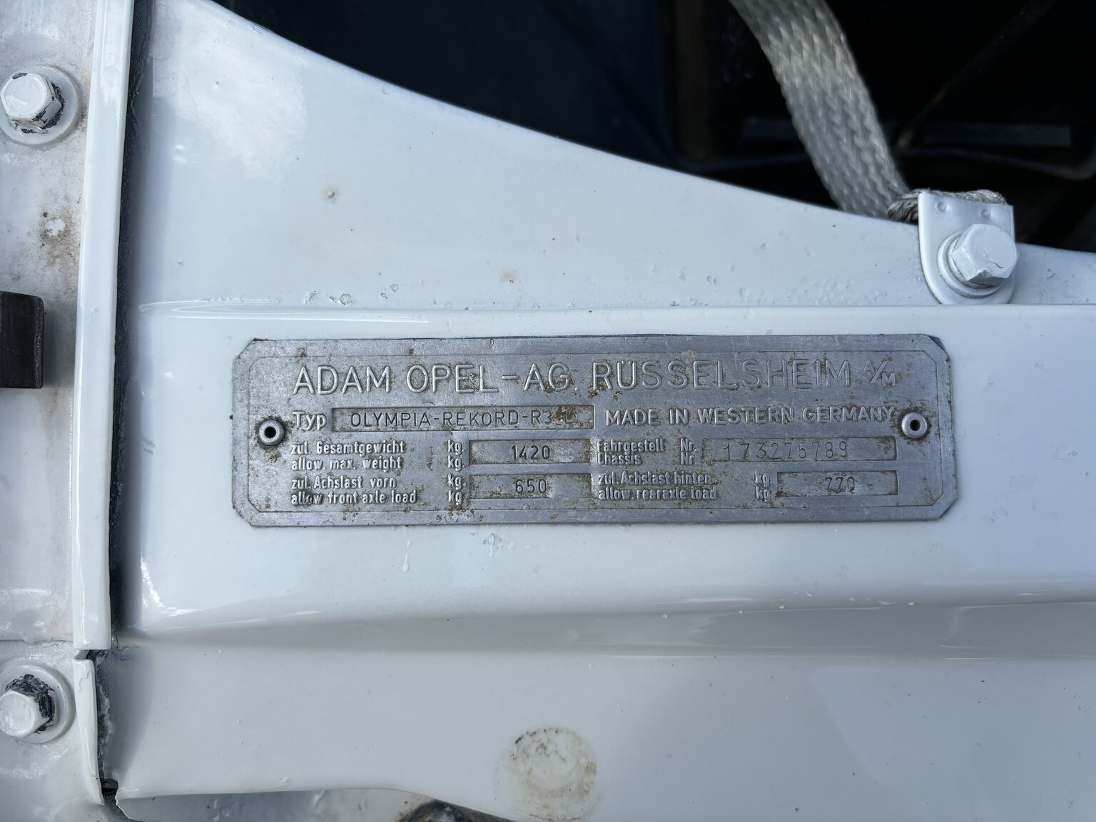 1965 Opel Record Deluxe, Mekanik