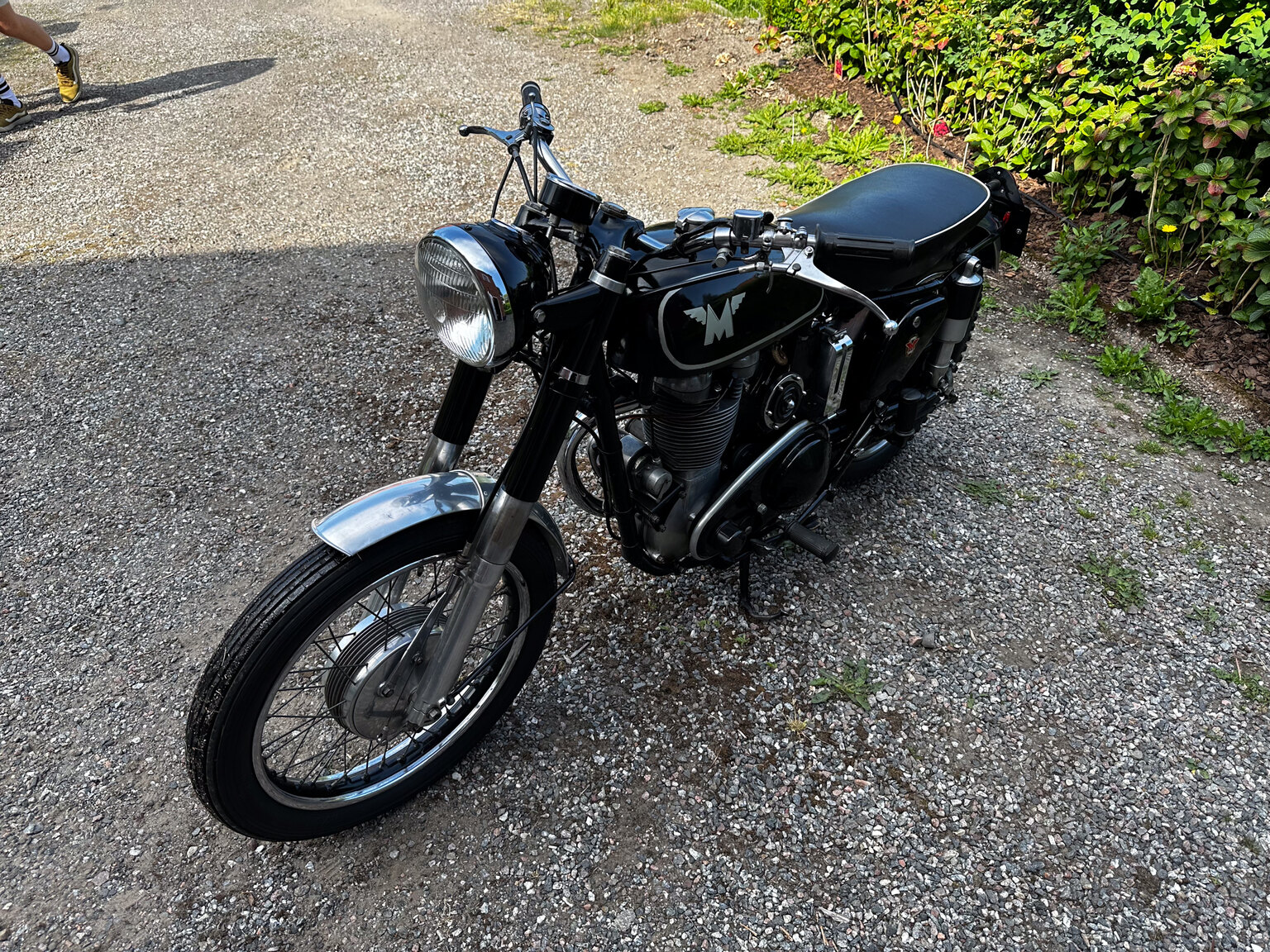 Aussenfoto 1952 AJS 16MS 350cc Matchless-replica