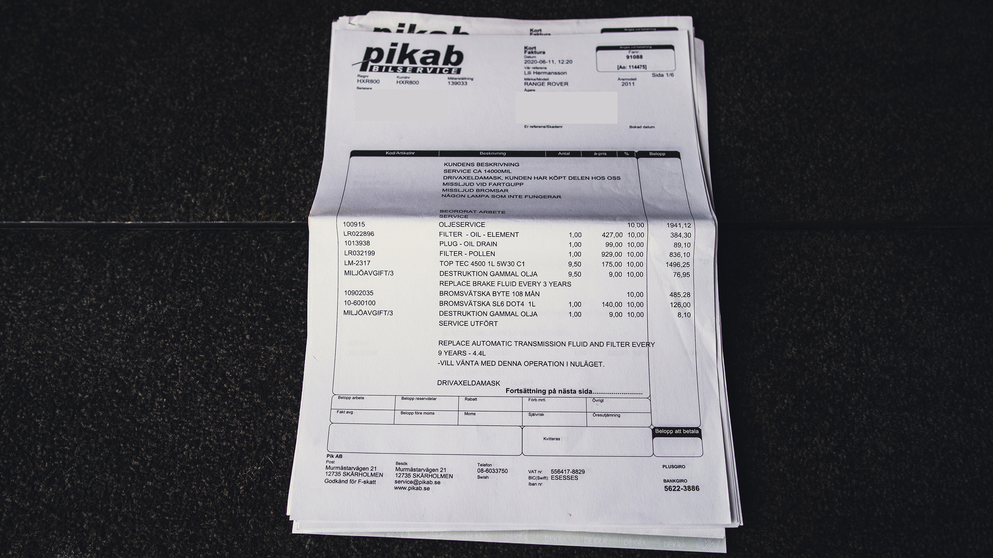 Dokumentation, 2011 Range Rover TDV8 Autobiography  (19)