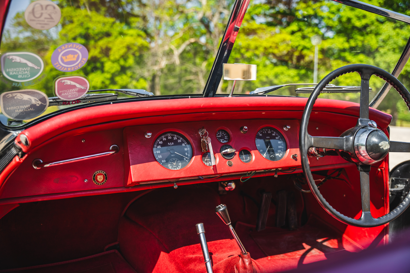 Interiörbild 1951 Jaguar XK 120