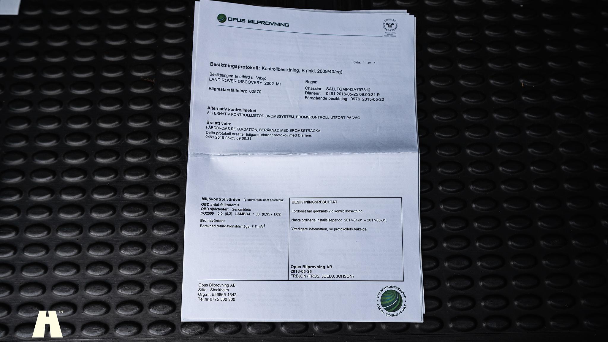 Documentation for 2003 Land Rover Discovery II, 2003