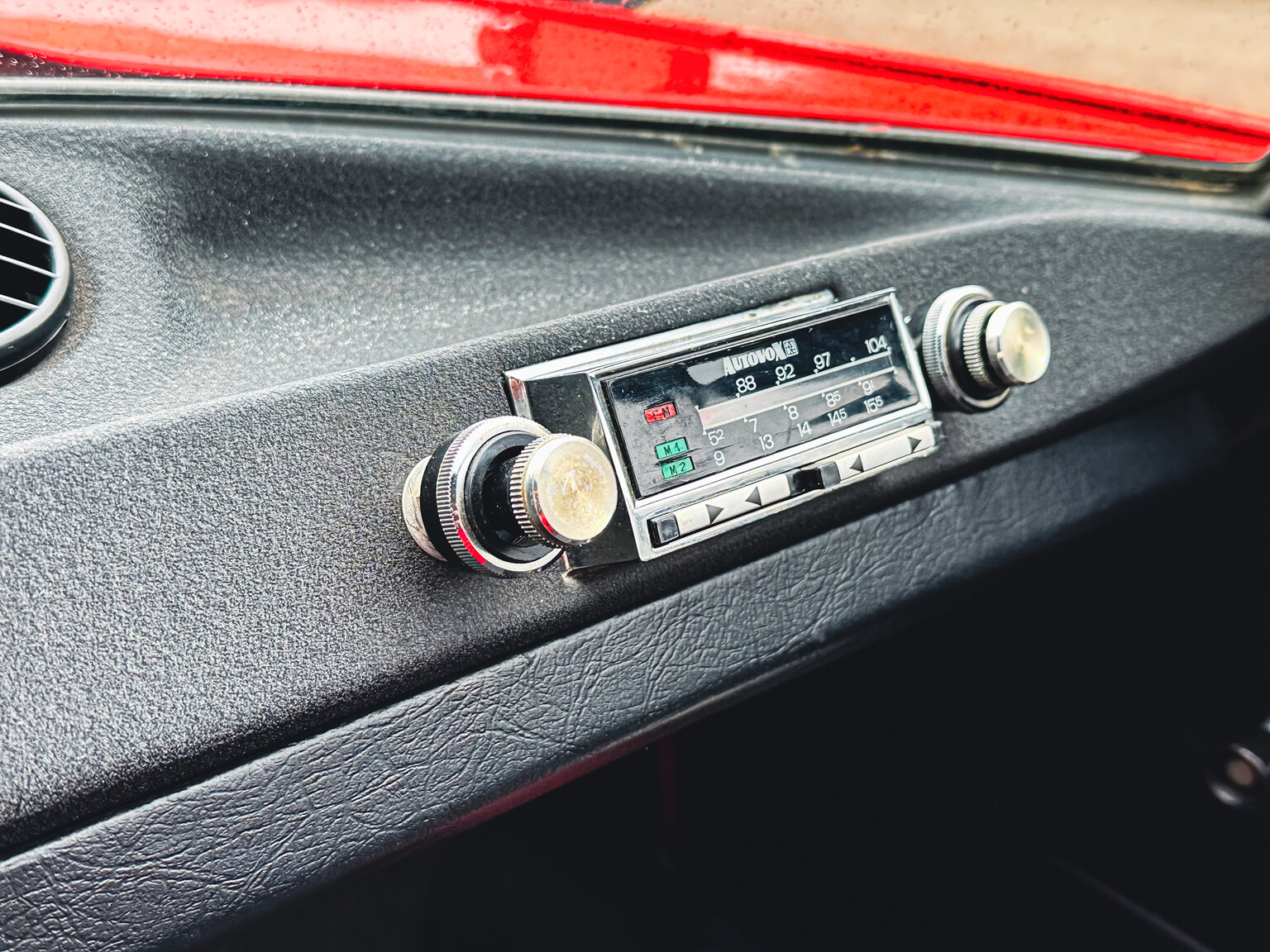 Interiörbild 1971 Fiat Lombardi Grand Prix 850