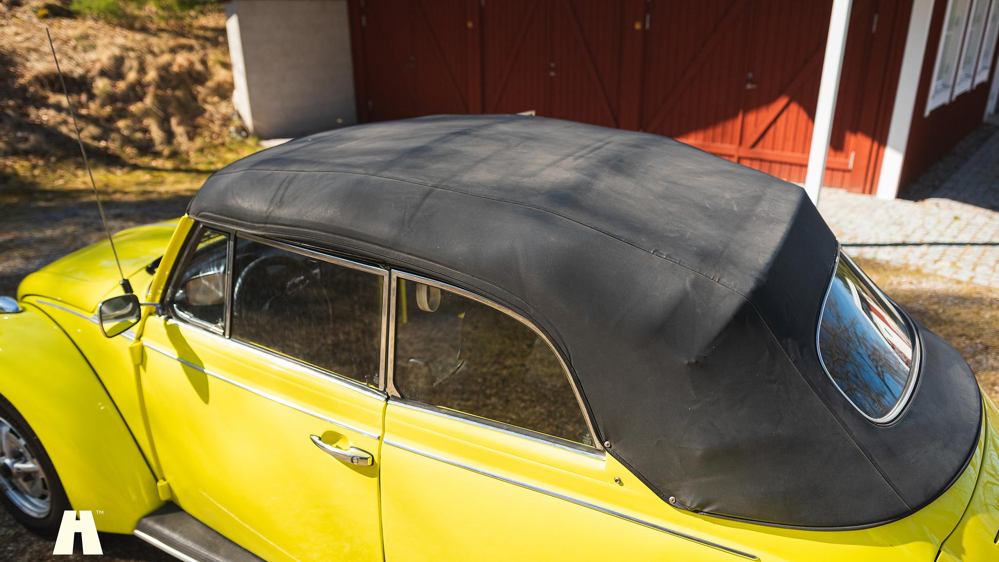 Aussenfoto 1974 Volkswagen Bubbla 1303LS Cabriolet Svensksåld 
