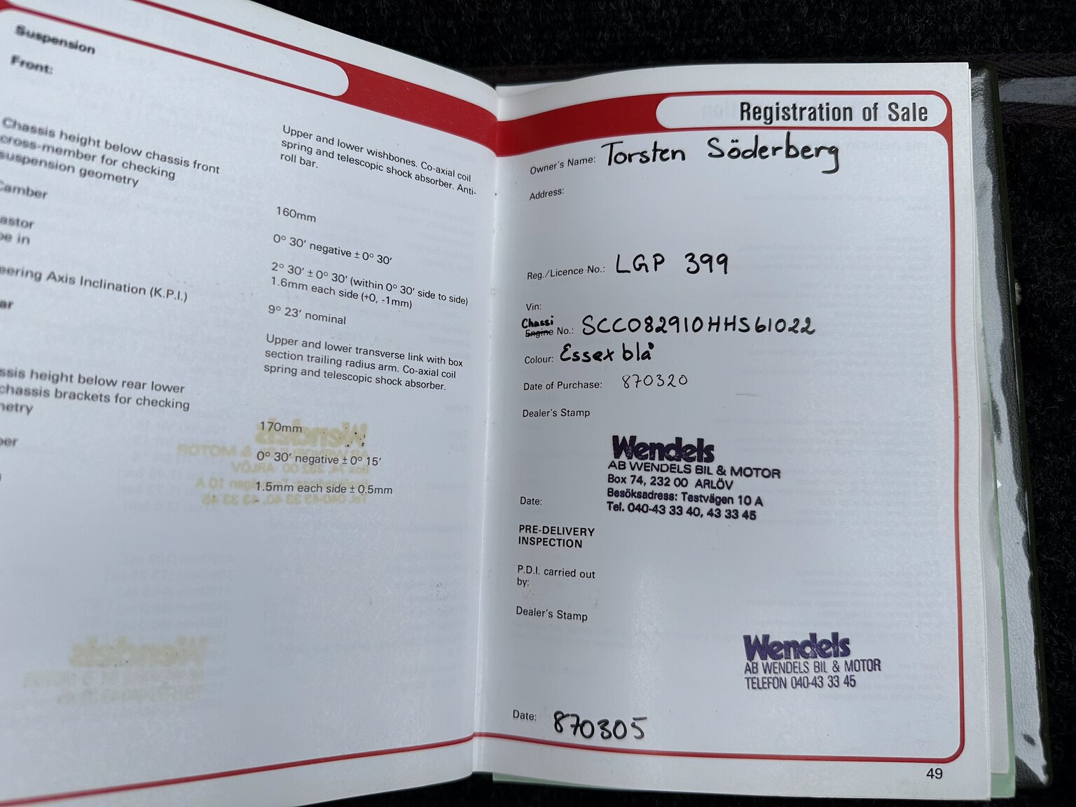 Documentation for 1987 Lotus Esprit Turbo HCi (4)