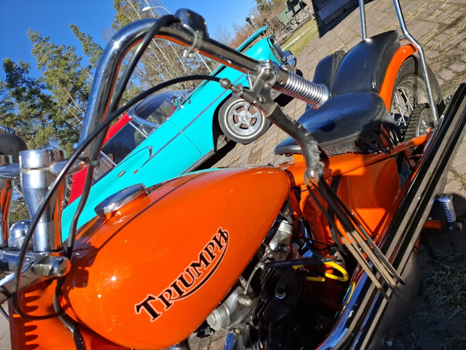Aussenfoto 1953 Triumph Thunderbird Chopper