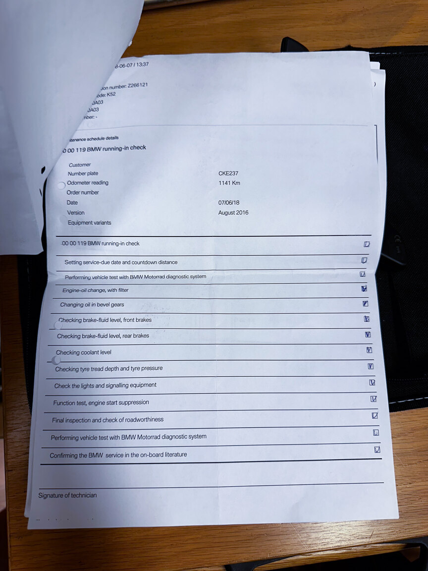 Dokumentation, 2018 BMW R 1200 RT