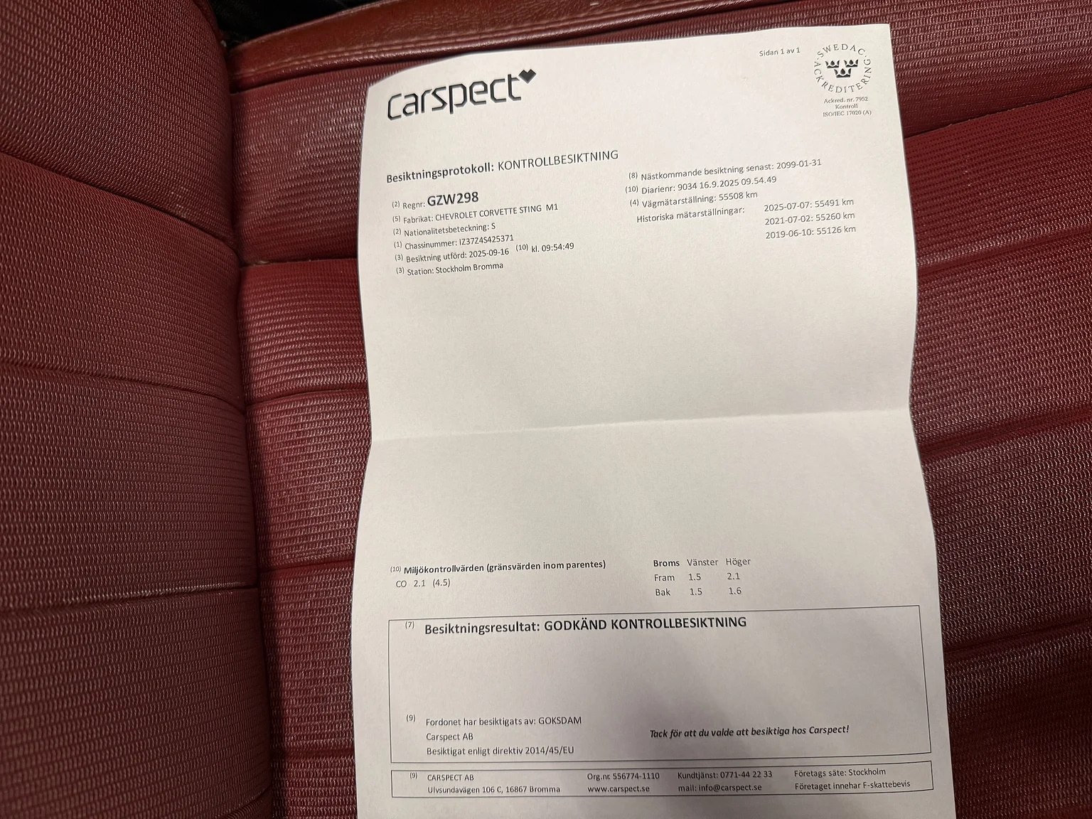 Dokumentation, 1974 Chevrolet Corvette Stingray