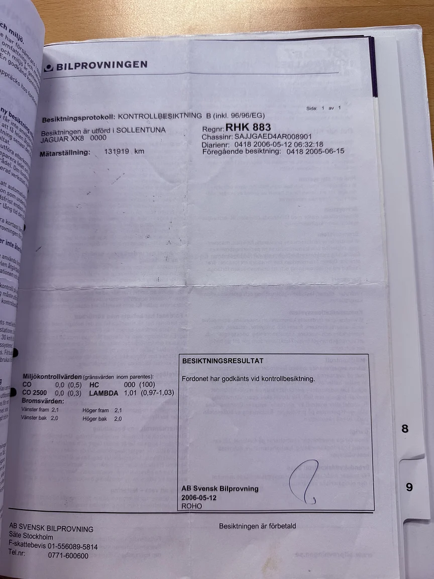 Dokumentation, 1997 Jaguar XK8 (54)